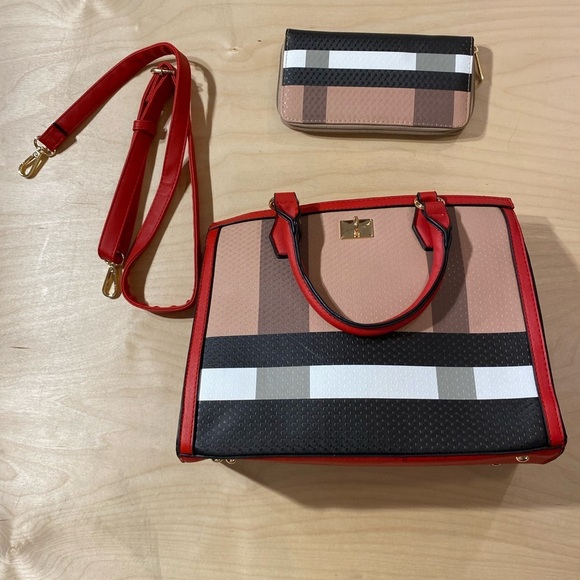 Handbag with Matching Wallet and Shoulder Strap (BX) - Picture 13 of 13